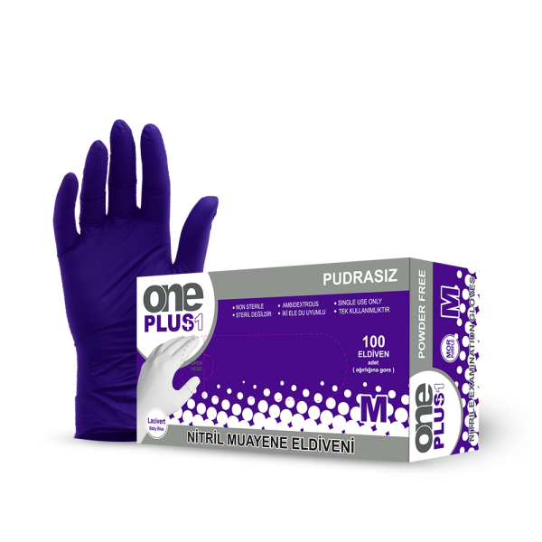 Nitrile Powder-Free Examination Gloves Purple