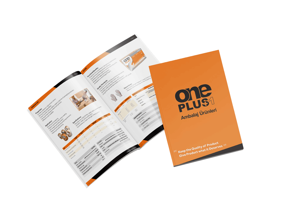 OnePlus +1 disposable gloves and packaging materials catalogue