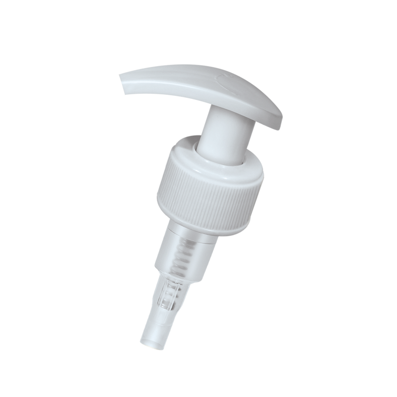 Zambak Classic RIBBED NECK WHITE VER 1 lotion and soap pump (2 cc)